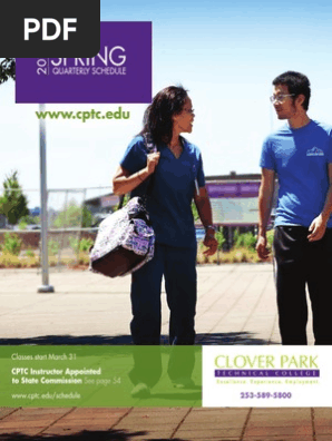 Clover Park Technical College Class Schedule for Spring Quarter 2014