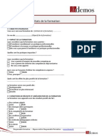 Responsable Formation Fiche d Evaluation Tournee Vers Les Resultats de La Formation