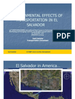Environmental Effects of Environmental Effects of Transportation in El Transportation in El Salvador Salvador