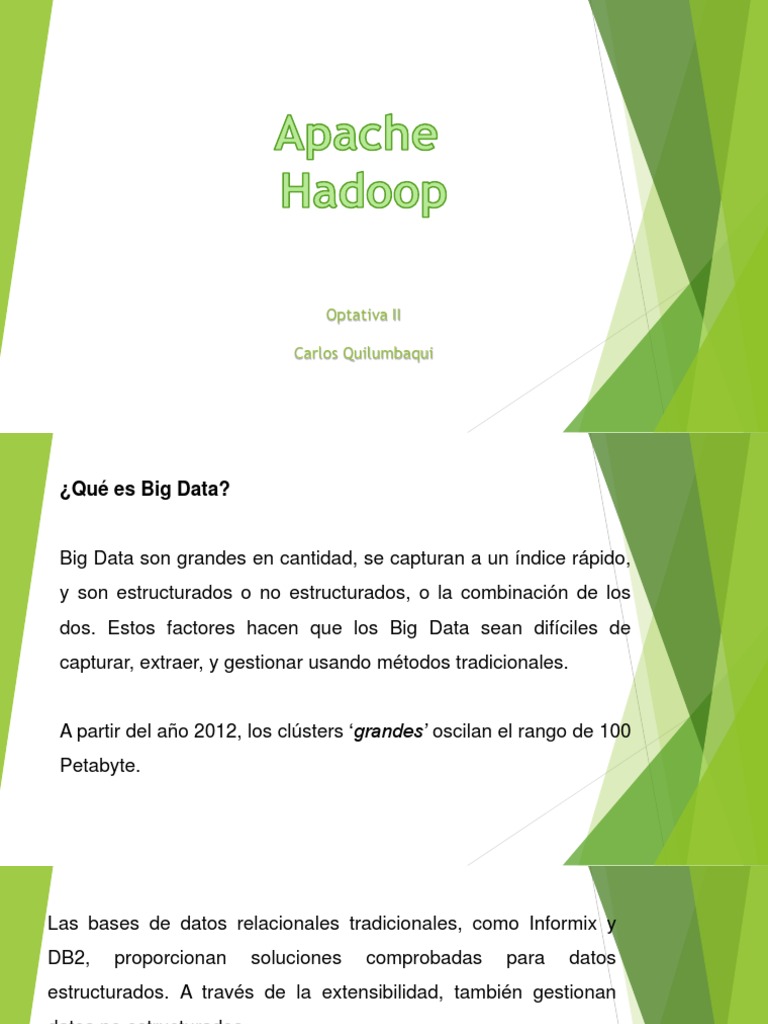 Hadoop | PDF | Apache Hadoop | Grupo de computadoras