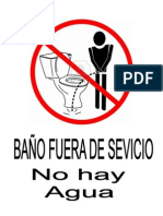 BAÑO FUERA DE SERVICIO