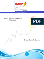 Apostila de Português e Matemática para 9o ano