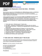 Dinamicas Para o Inicio Das Aulas Atividades Ludicas Esoterikha.com Redemotivacao.com.Br