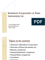 Broadcom Vs Texas Instruments Financial Comparison