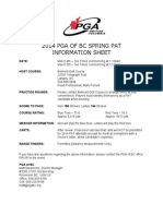 PAT at Belmont - Info Sheet