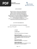 PASTPAPER2007-BN1160 Information Technology for Business