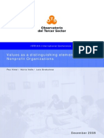 01 - 3ºsetor - PRESSUPOSTOS - Espanha - 2008 - Values As A Distinguishing Element in Nonprofit Organizations