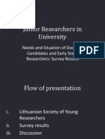 Junior Researchers in University