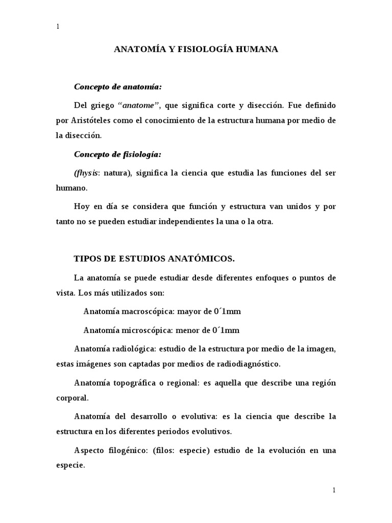Anatomia Y Fisiologia Humana Pdf
