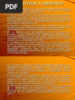 Incentivos A Obreros