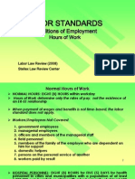 Labor Standards - Conditions of Work