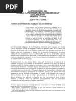 Modelo Latinoamericano y Extension Universitaria