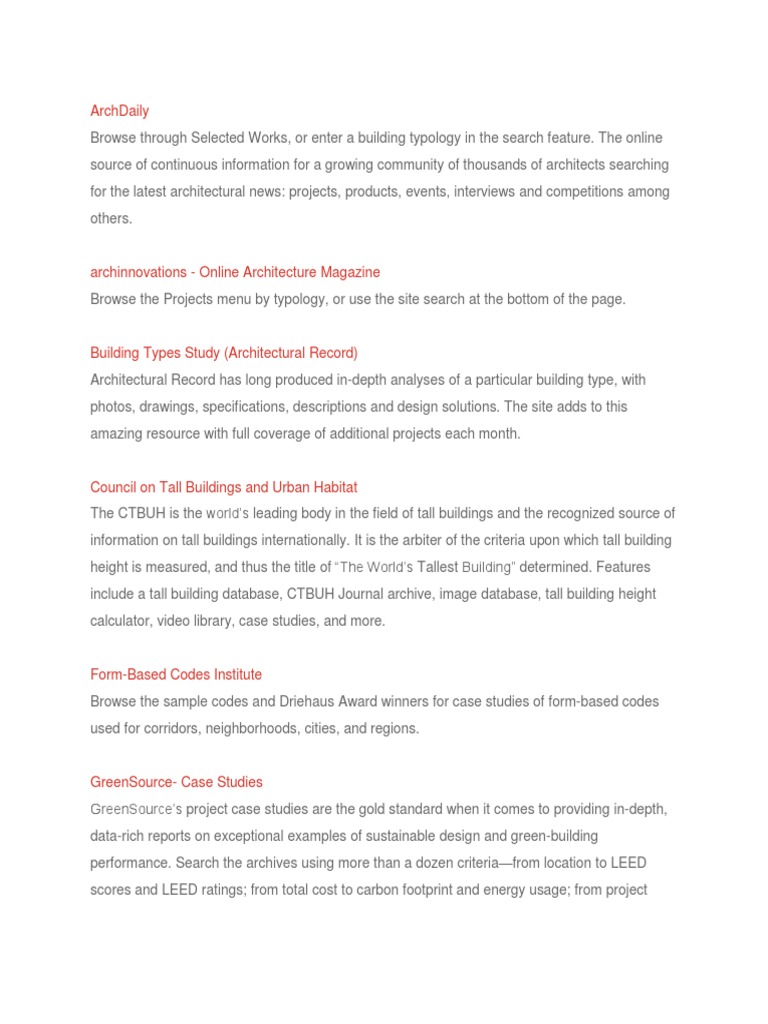 Comprehensive Architecture Case Studies | PDF | Leadership In Energy ...