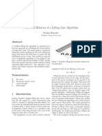 Post Stall Behavior of A Lifting Line Algorithm