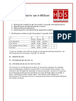 Excel Formulas