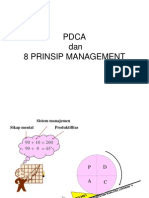 PDCA & 8 Prinsip Manajemen