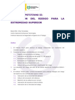 Evaluación de riesgos ergonómicos en tareas repetitivas