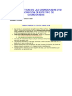 Características de Las Coordenadas Utm y Descripción de Este Tipo de Coordenadas