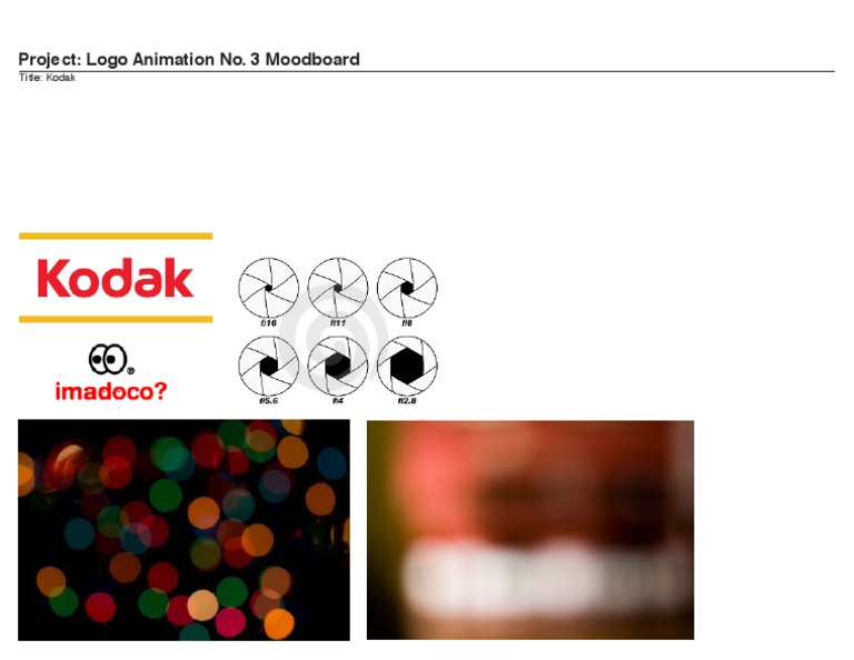 Kodak Logo Animation Moodboard | PDF | Art
