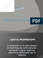 Promocion y Tipos de Prmociones