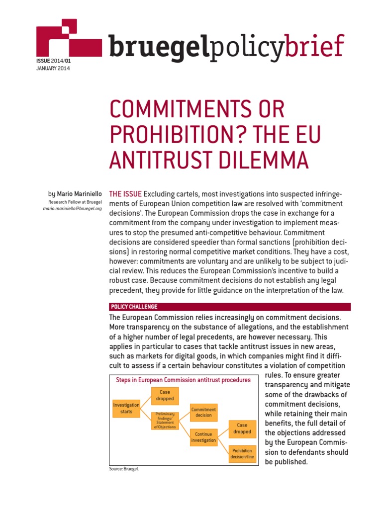 PB 2014 01 | PDF | Competition Law | Cartel