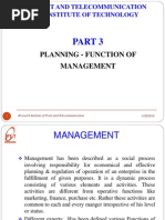 Part 2.1 Plannning Function of Management