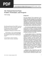 The National Renewal Fund:
Promise, Performance, and Prospects