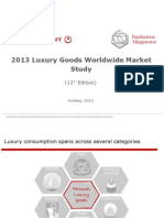 Bain - Luxury Worldwide Market 2013