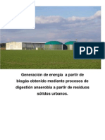 Generación de Energía a Partir de Biogás obtenido por digestión anaerobia de r.s.u.