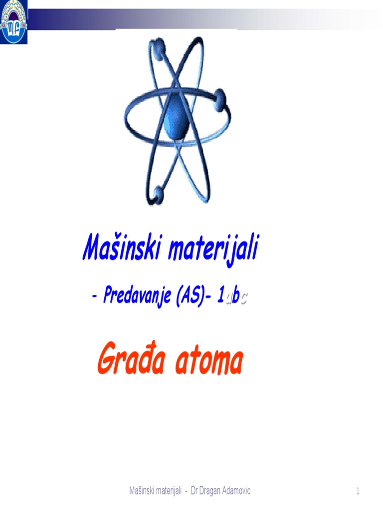Gradja Atoma | PDF