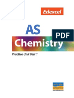 Edexcel as Chemistry Practice Unit Test1