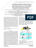 Development of Subsea Altimeter Sensor System
(SASS) Using Portable Sonar Sensor Fish Finder
Alarm for Unmanned Underwater Vehicles