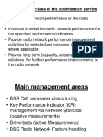 Optimize radio network performance through key performance indicator management and drive testing