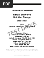 Test Drive: Manual of Medical Nutrition Therapy