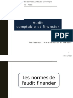 Audit Comptable Et Financier Du Professeur Mme Kaoutar El Menzhi