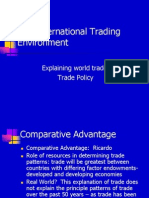 The International Trading Environment: Explaining World Trade Trade Policy