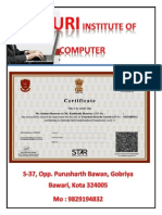 NSDC Certificate Formate