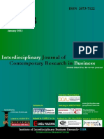 Ijcrb: Interdisciplinary Business