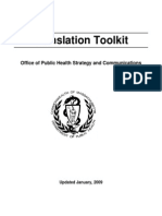 Translation Toolkit: Office of Public Health Strategy and Communications