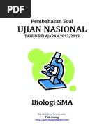 Pembahasan Soal UN Biologi SMA 2013