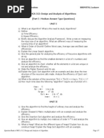 MCA 312 Design&Analysis of Algorithm QuestionBank