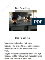 Bad Teaching