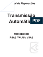 Guia de reparação para transmissão automática Mitsubishi R4A5, V4A5 e V5A5
