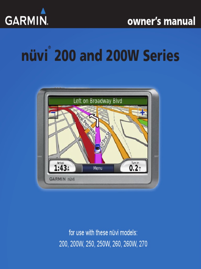 Garmin nuvi 200 инструкция