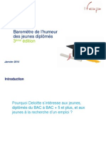 Barometre 2013 de L Humeur Des Jeunes Diplomes Deloitte Ifop Janvier 2014 Original