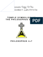 GOLDEN DAWN 4 7 Temple Symbolism of The Philosophus Grade