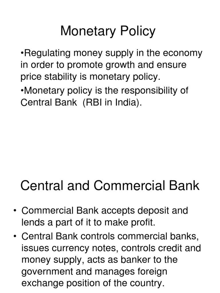 Monetary Policy DD 5 | PDF | Central Banks | Money