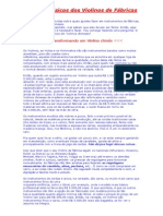 Ajustes Básicos Dos Violinos de Fábricas