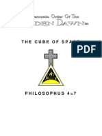 GOLDEN DAWN 4=7 The Cube of Space