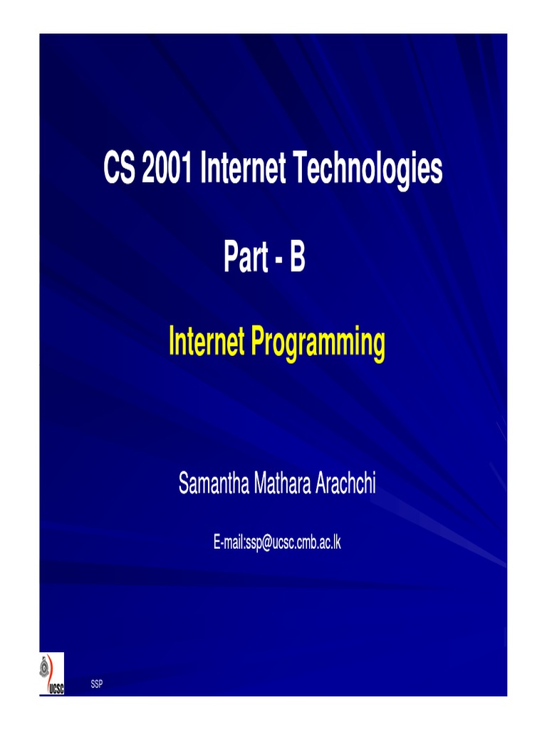 Internet Technologies | PDF